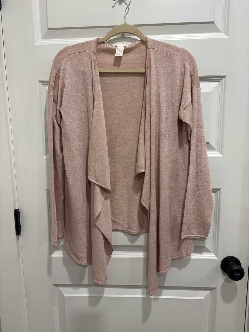 Forever 21 Dusty Pink Open-Front Draped Cardigan